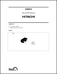 datasheet for 2SB831 by 