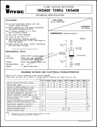 datasheet for 1N5400 by 