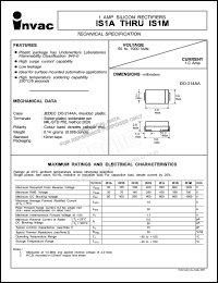 datasheet for IS1J by 