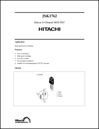 datasheet for 2SK1762 by 