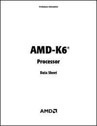 datasheet for AMD-K6/200AFR by AMD (Advanced Micro Devices)