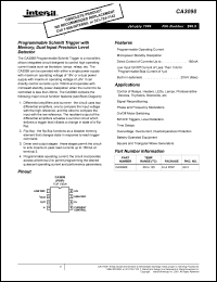 datasheet for CA3098E by Intersil Corporation