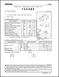 datasheet for 1SS385 by Toshiba