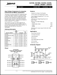datasheet for CA0139E by Intersil Corporation