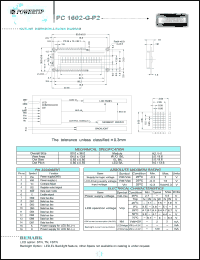 datasheet for PC1602-G-P2 by 