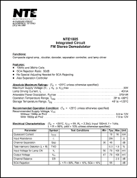 datasheet for NTE1005 by 