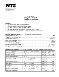 datasheet for NTE1128 by 