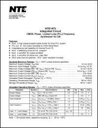 datasheet for NTE1475 by 