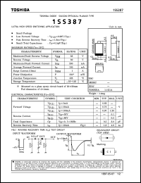 datasheet for 1SS387 by Toshiba