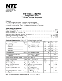 datasheet for NTE1743 by 