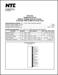 datasheet for NTE1878 by 