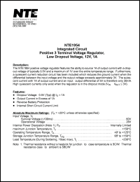 datasheet for NTE1954 by 