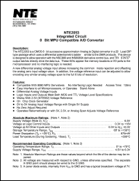 datasheet for NTE2053 by 