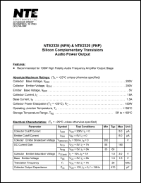 datasheet for NTE2328 by 