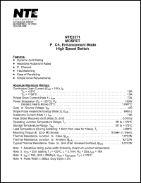 datasheet for NTE2371 by 