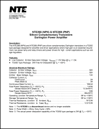 datasheet for NTE268 by 