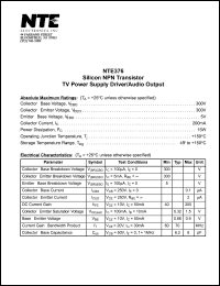 datasheet for NTE376 by 