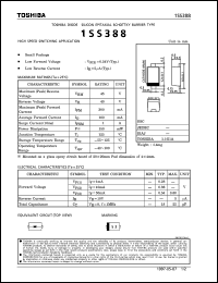datasheet for 1SS388 by Toshiba
