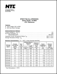 datasheet for NTE5201A by 