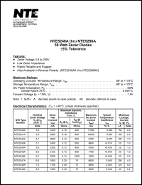 datasheet for NTE5267AK by 