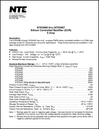 datasheet for NTE5482 by 