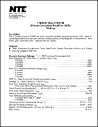 datasheet for NTE5491 by 