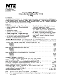 datasheet for NTE5511 by 