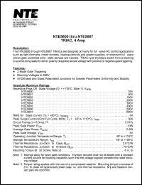 datasheet for NTE5604 by 