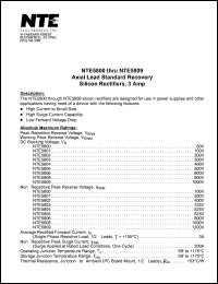 datasheet for NTE5806 by 