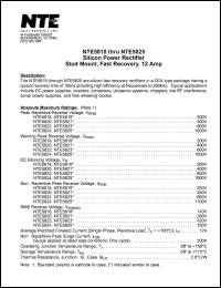 datasheet for NTE5818 by 