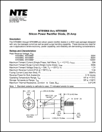 datasheet for NTE5864 by 