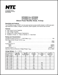 datasheet for NTE5898 by 