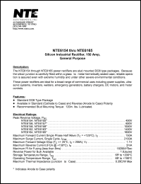 datasheet for NTE6158 by 