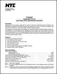 datasheet for NTE928S by 