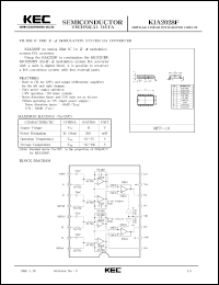 datasheet for KIA2028F by Korea Electronics Co., Ltd.