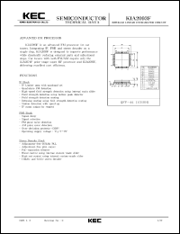datasheet for KIA2093F by Korea Electronics Co., Ltd.