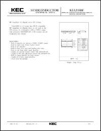 datasheet for KIA2109F by Korea Electronics Co., Ltd.