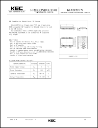 datasheet for KIA2122FN by Korea Electronics Co., Ltd.
