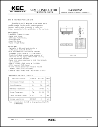 datasheet for KIA6029Z by Korea Electronics Co., Ltd.