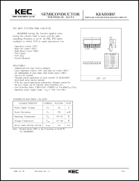datasheet for KIA6030Z by Korea Electronics Co., Ltd.