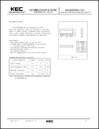 datasheet for KIA6058S by Korea Electronics Co., Ltd.