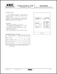 datasheet for KIA6058F by Korea Electronics Co., Ltd.