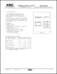 datasheet for KIA6092F by Korea Electronics Co., Ltd.