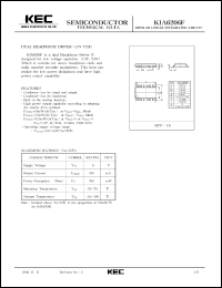 datasheet for KIA6206F by Korea Electronics Co., Ltd.