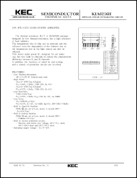 datasheet for KIA6216H by Korea Electronics Co., Ltd.