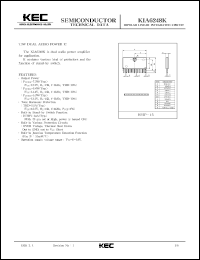 datasheet for KIA6248K by Korea Electronics Co., Ltd.