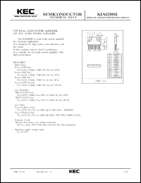 datasheet for KIA6280H by Korea Electronics Co., Ltd.