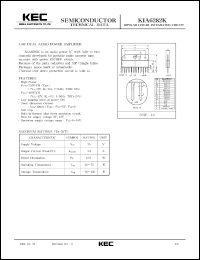 datasheet for KIA6282K by Korea Electronics Co., Ltd.