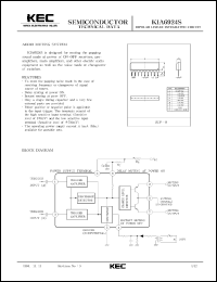 datasheet for KIA6924S by Korea Electronics Co., Ltd.