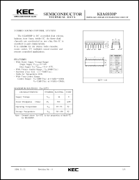 datasheet for KIA6930S by Korea Electronics Co., Ltd.